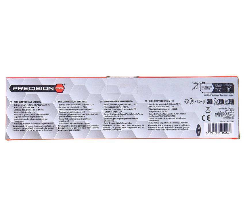 Compresseur PRECISION STEEL ref. 211414