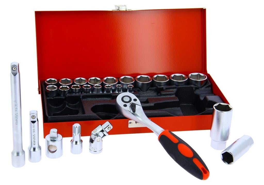 Coffret cliquets et douilles 3/8" PRECISION STEEL ref. 211421