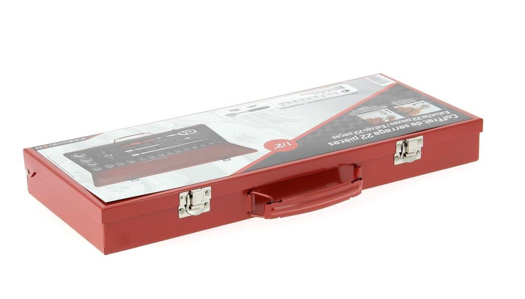 Conjunto de catracas e soquetes de 1/2 PRECISION STEEL ref. 211422