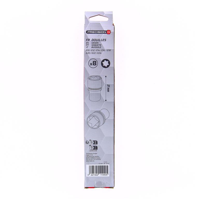 Douille standard 1/2' PRECISION STEEL 211440