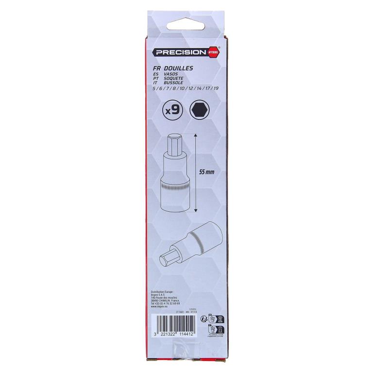 Douille standard 1/2' PRECISION STEEL 211441