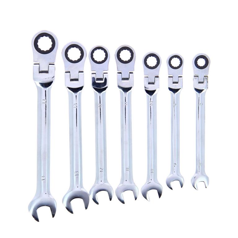 Jeu de clés mixtes à cliquet PRECISION STEEL ref. 211444