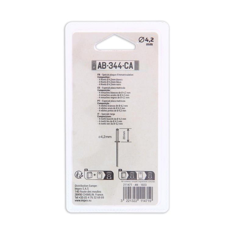Rivet de plaque PRECISION STEEL 211471