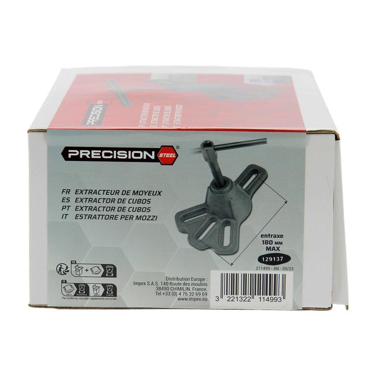 Coffret extracteurs moyeux et roulements PRECISION STEEL 211499