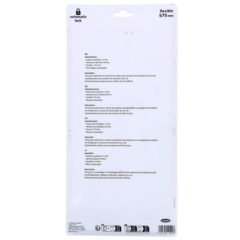 Pince auto serrante PRECISION STEEL 211501