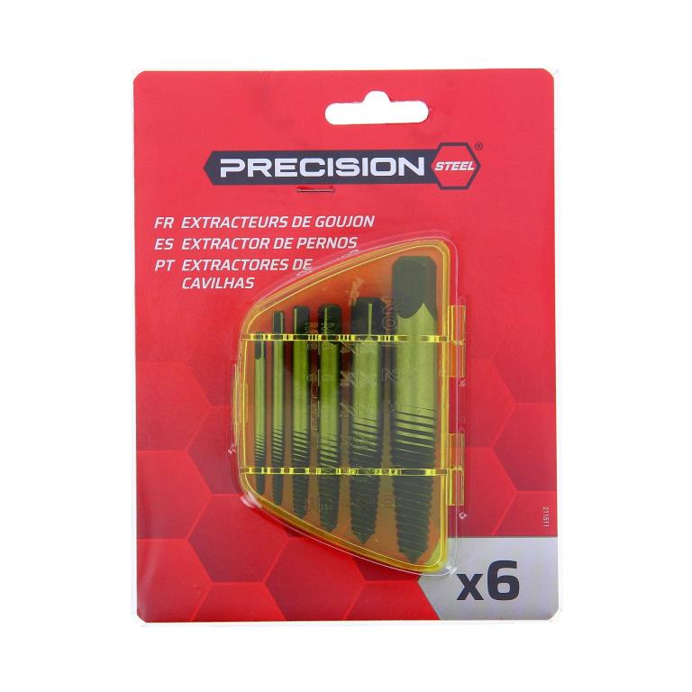 Juego de extractores de tornillos y pernos PRECISION STEEL ref. 211511