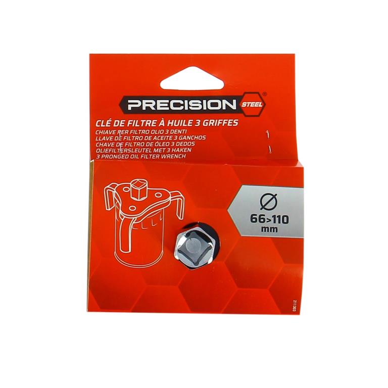 Chave de filtro de óleo PRECISION STEEL ref. 211303