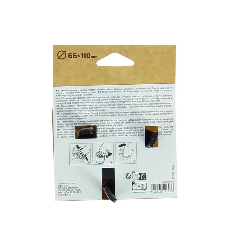 Chave de filtro de óleo PRECISION STEEL ref. 211303