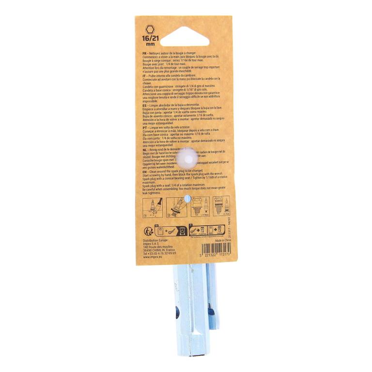 Chave especial para velas de ignição PRECISION STEEL ref. 211317