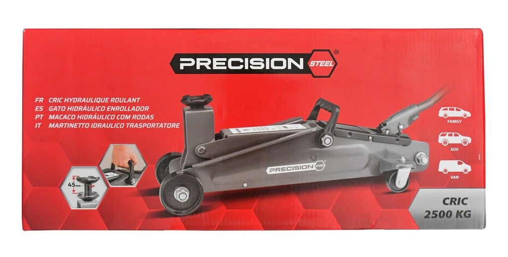 Cric (Hydraulique de voiture) PRECISION STEEL 211363