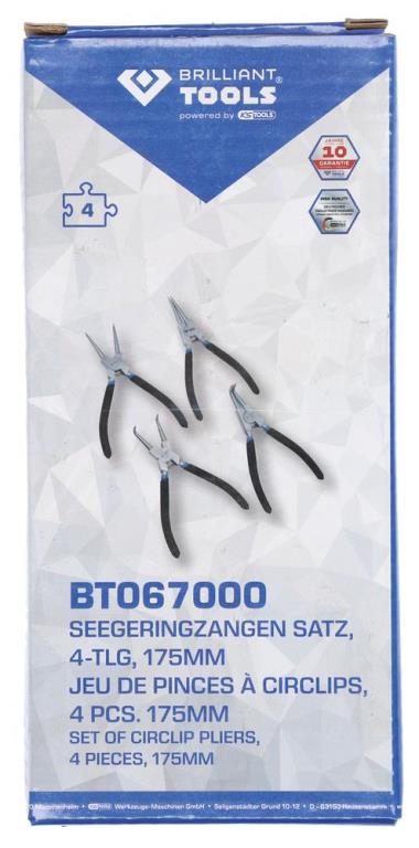 Pinces circlips BRILLANT TOOLS BT067000