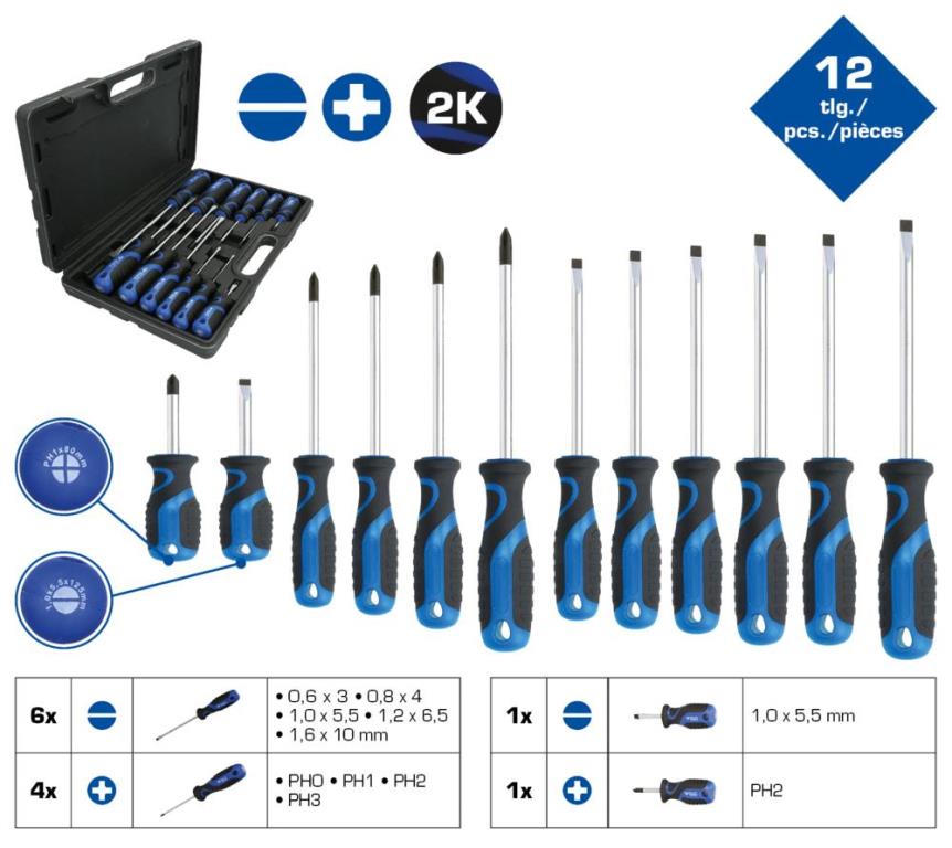 Coffret de tournevis BRILLANT TOOLS BT033012