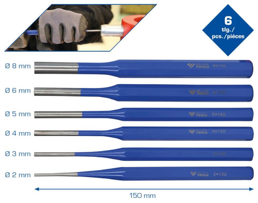 Jeu de chasse-goupilles BRILLANT TOOLS BT085006