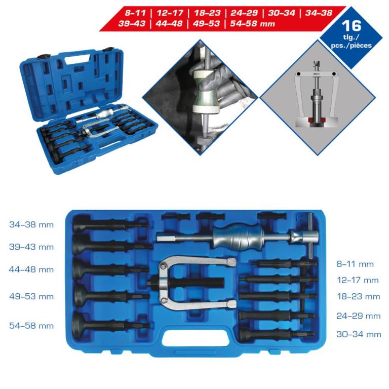 Coffret extracteurs moyeux et roulements BRILLANT TOOLS BT631150