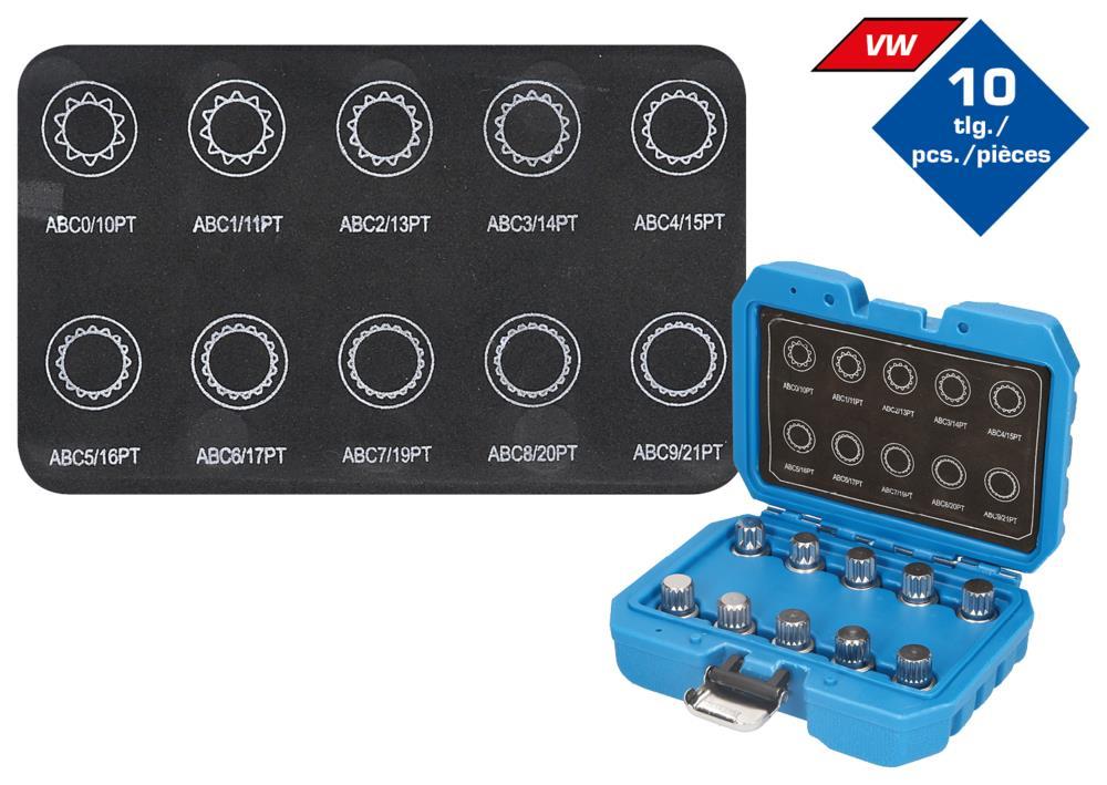 Coffret de douilles 1/2 extraction goujons roues antivol BRILLANT TOOLS BT691310