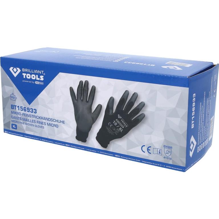 Gants BRILLANT TOOLS Gants micro mailles fines BRILLIANT TOOLS X-Large - ref. BT156933