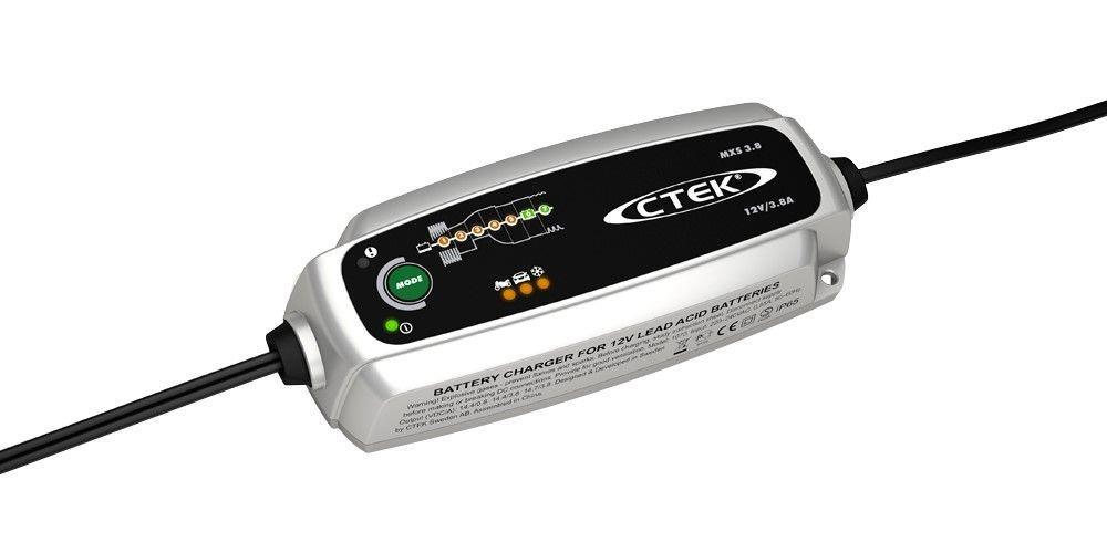 Chargeur de batterie de voiture ((de 6 à 12 V, et câbles)) CTEK ref. 56-309