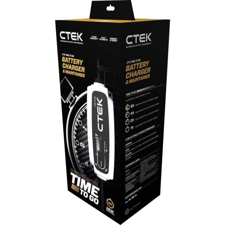 Chargeur de batterie de voiture ((de 6 à 12 V, et câbles)) CTEK  ref. 56-899