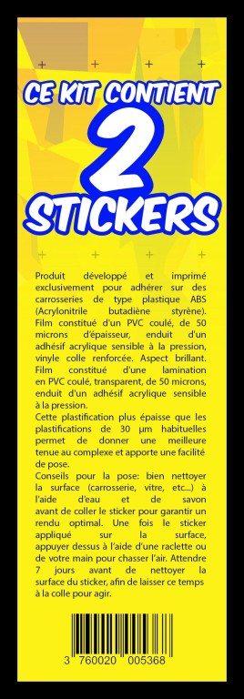 Décoration & personnalisation du véhicule UNICUST ref. PL1969