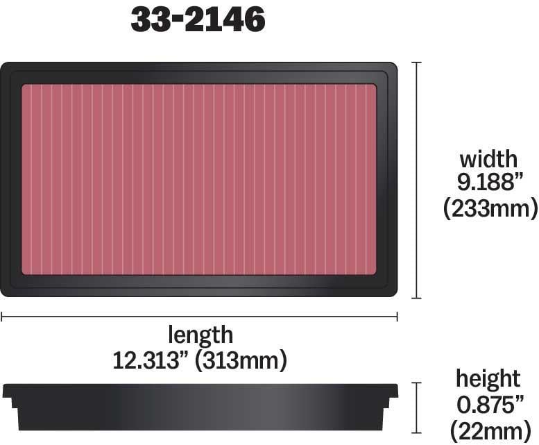 Filtre à air K&N Engineering, Inc. ref. 33-2146