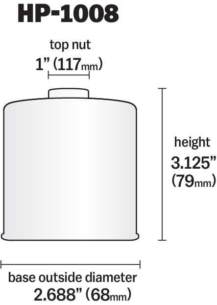 Filtro de óleo K&N Engineering, Inc. ref. HP-1008
