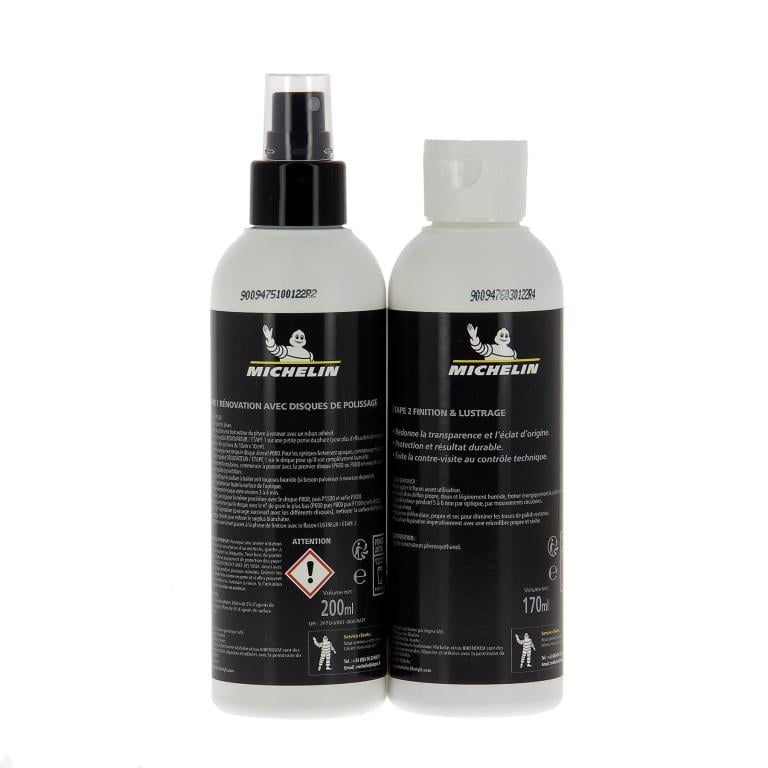 Kit rénovateur d'optiques (Rénovateur phare) MICHELIN ref. 009475