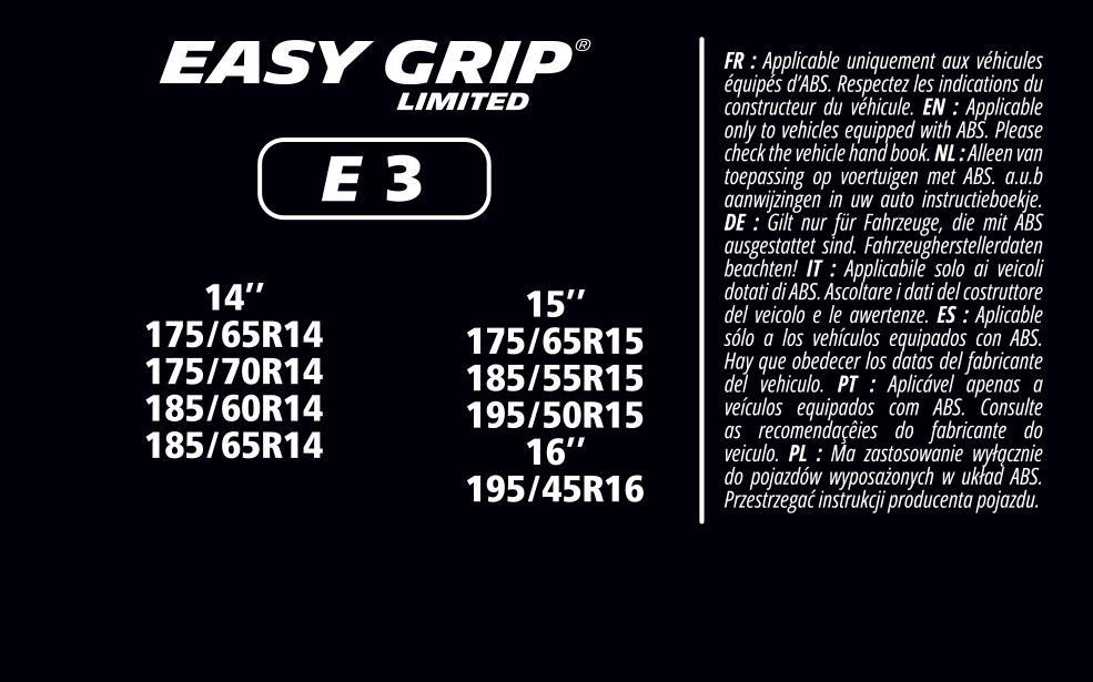 Chaînes neige (Chaussettes neige) MICHELIN MICHELIN Easy Grip e-Limited - ref. 008323