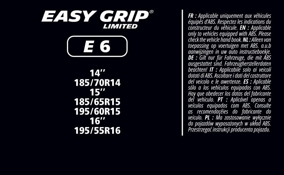 Chaînes neige (Chaussettes neige) MICHELIN MICHELIN Easy Grip e-Limited - ref. 008326