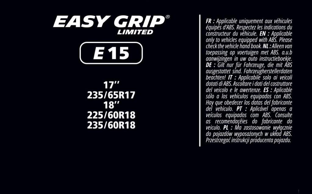Chaînes neige (Chaussettes neige) MICHELIN MICHELIN Easy Grip e-Limited - ref. 008335