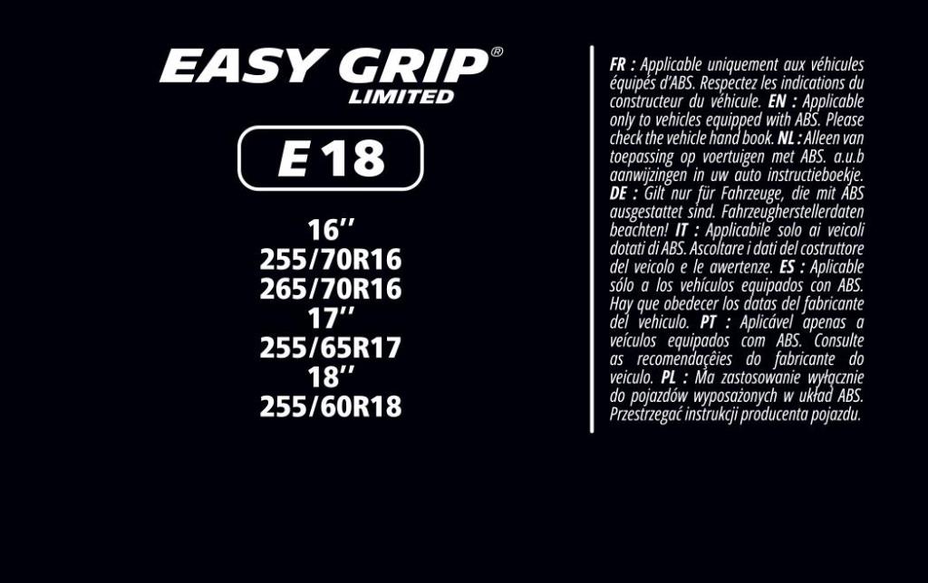 Chaînes neige (Chaussettes neige) MICHELIN MICHELIN Easy Grip e-Limited - ref. 008338
