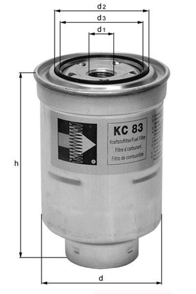 Filtre à carburant (Filtre à gasoil) KNECHT FILTER ref. KC 135D