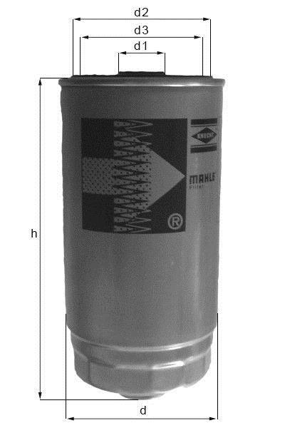 Filtre à carburant (Filtre à gasoil) KNECHT FILTER ref. KC 199