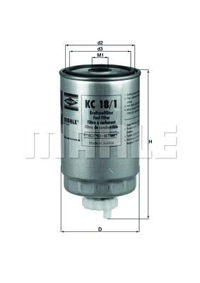 Filtro combustible KNECHT FILTER ref. KC 18/1