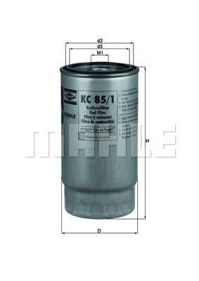 Filtre à carburant (Filtre à gasoil) KNECHT FILTER ref. KC 85/1