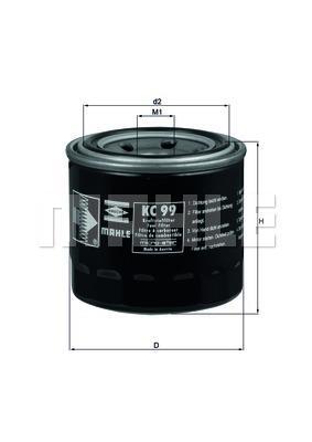 Filtre à carburant (Filtre à gasoil) KNECHT FILTER ref. KC 99