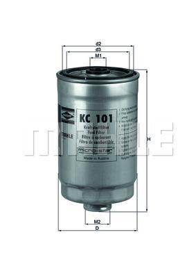 KC 580 KNECHT Filtre à carburant Filtre vissé | AUTODOC