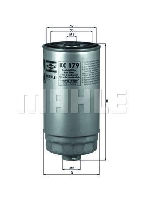 Filtro combustible KNECHT FILTER KC 179