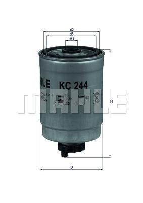 Filtre à carburant (Filtre à gasoil) KNECHT FILTER ref. KC 244