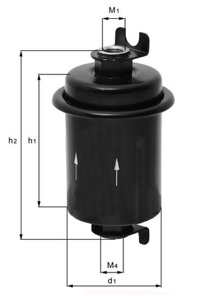 Filtre à carburant (Filtre à gasoil) KNECHT FILTER KL 110