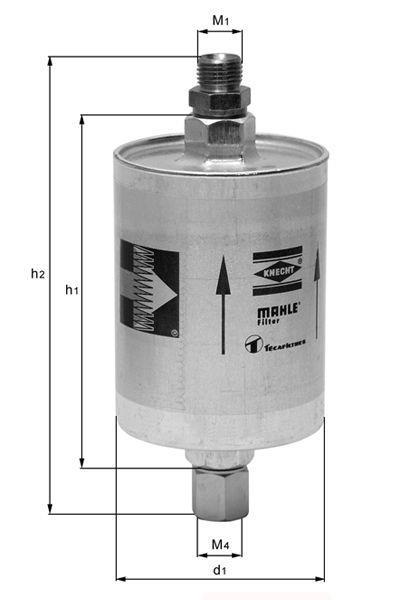 Filtre à carburant (Filtre à gasoil) KNECHT FILTER ref. KL 21