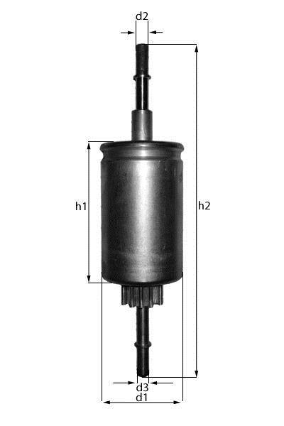 Filtre à carburant (Filtre à gasoil) KNECHT FILTER ref. KL 458