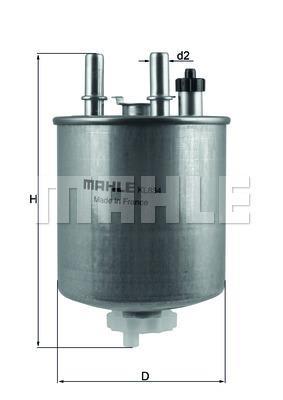 Filtre à carburant (Filtre à gasoil) KNECHT FILTER ref. KL 834
