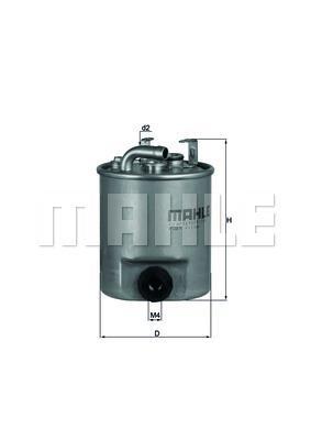 Filtro combustible KNECHT FILTER KL 195