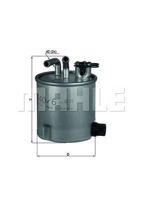 Filtro combustible KNECHT FILTER KL 440/6