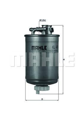 Filtre à carburant (Filtre à gasoil) KNECHT FILTER KL 476
