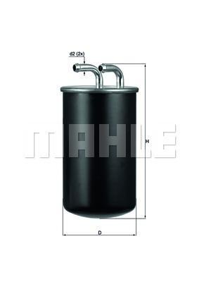 Filtro combustible KNECHT FILTER ref. KL 737