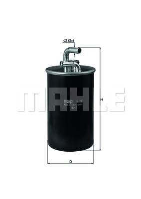 Filtre à carburant (Filtre à gasoil) KNECHT FILTER ref. KL 775