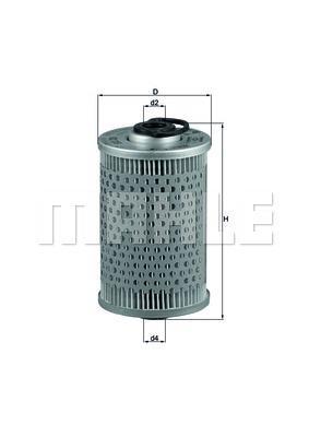 Filtre à carburant (Filtre à gasoil) KNECHT FILTER ref. KX 35