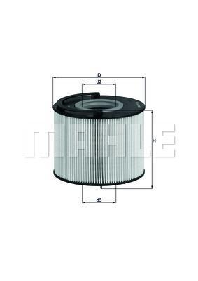 Filtre à carburant (Filtre à gasoil) KNECHT FILTER KX 192D