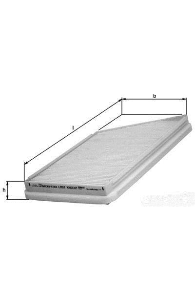 Filtre d'habitacle (Filtre à pollen) KNECHT FILTER 76888184 - ref. LA 57